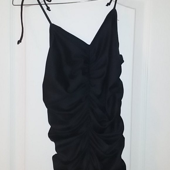 black drape dress - Picture 1 of 2